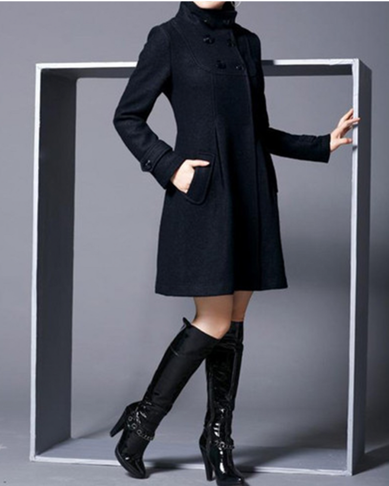 Krohn-e | Femme Wintermantel Lange Warm