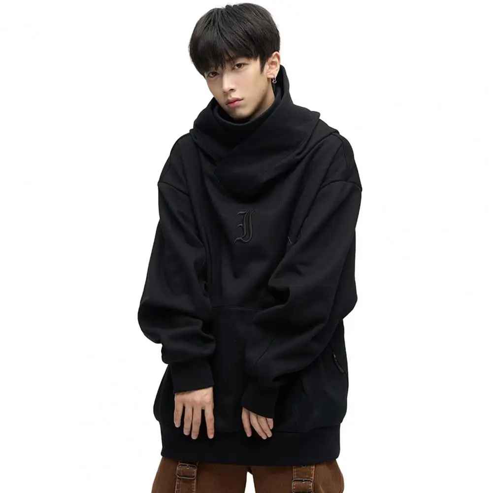 Leon Hoodie with Scarf Collar – Harajuku Streetwear