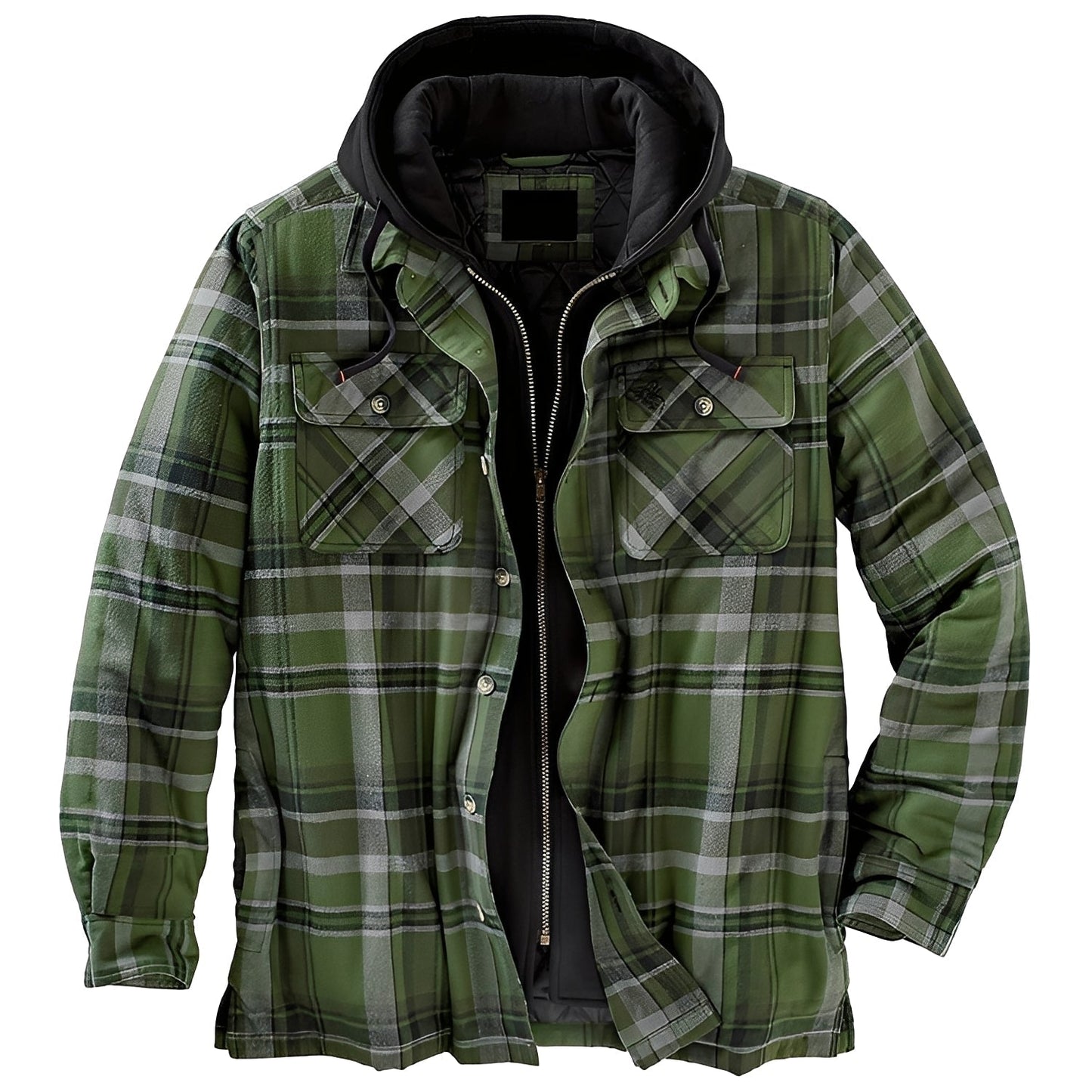 Krohn-e | Casual Flanelljacke mit Karomuster für Männer