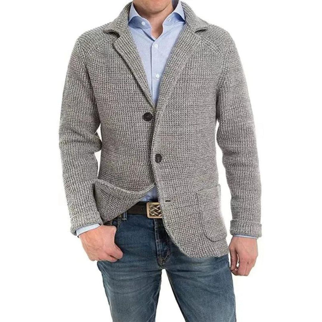 Strukturierter Strickblazer von Ulysa mit Revers