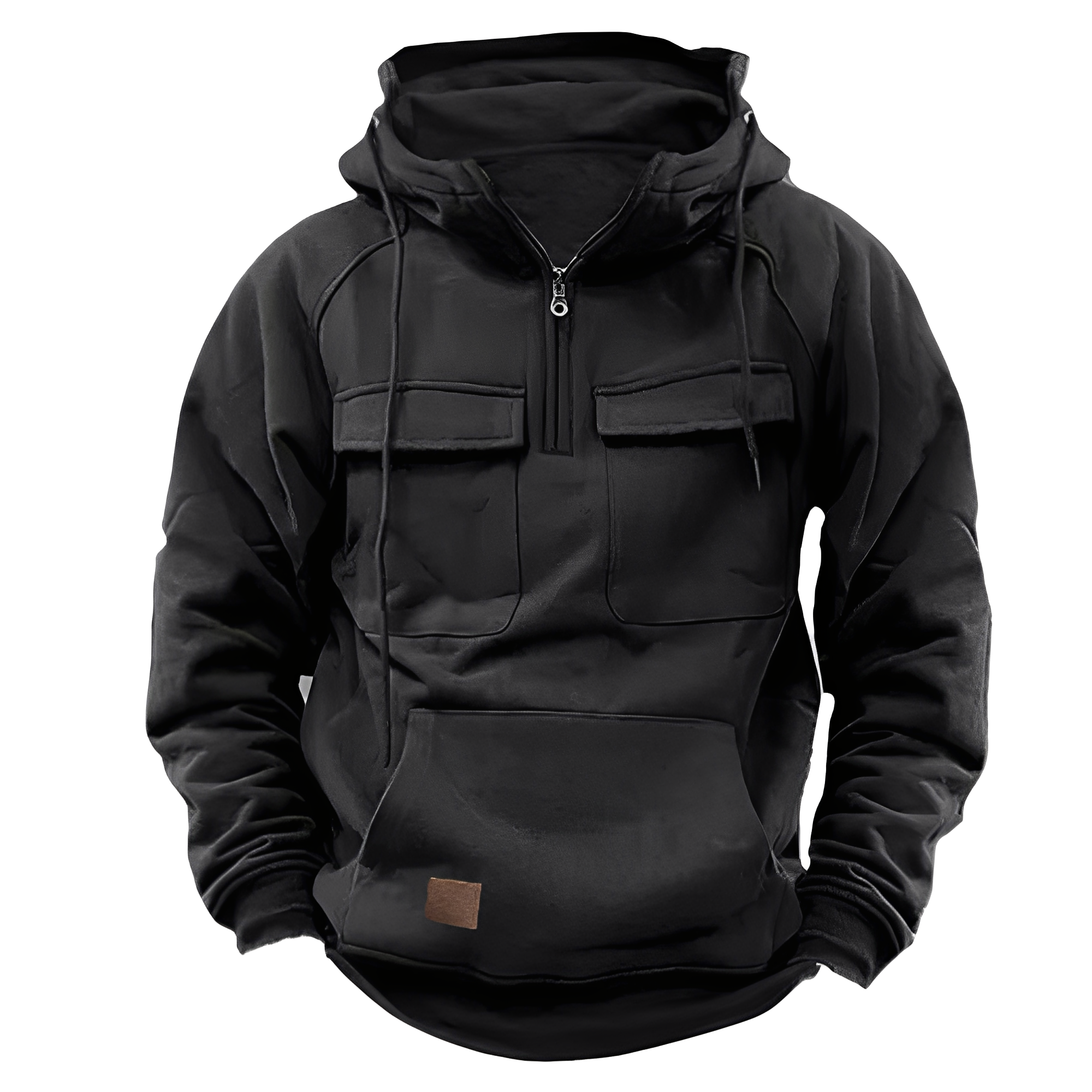 Krohn-e | Klassischer Hoodie mit mehreren Taschen für Männer