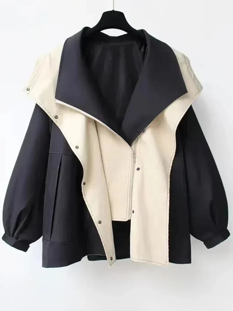 Krohn-e | trenchcoat - stilvolle oversized Damenjacke