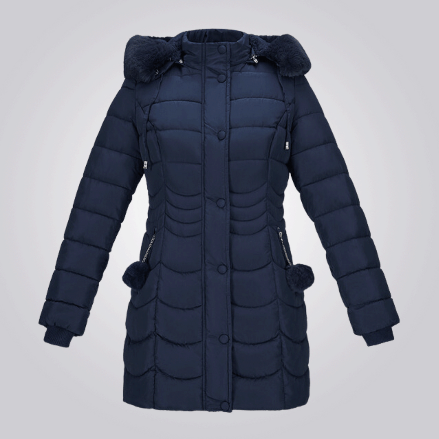 Krohn-e | Eleganter Lange Wintermantel für Frauen