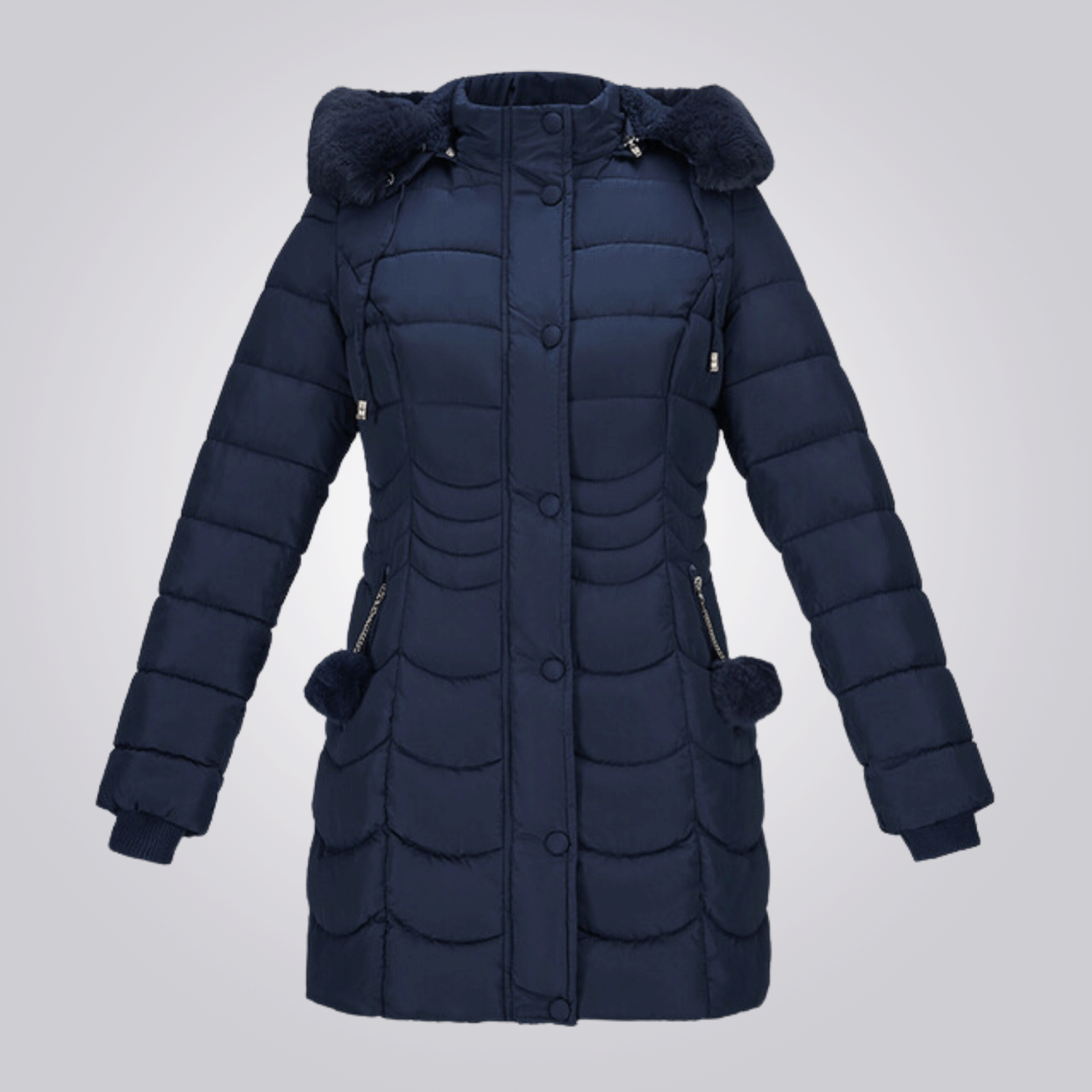 Krohn-e | Eleganter Lange Wintermantel für Frauen