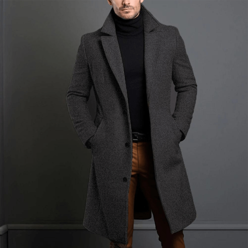 Krohn-e | Herren langer Wintermantel