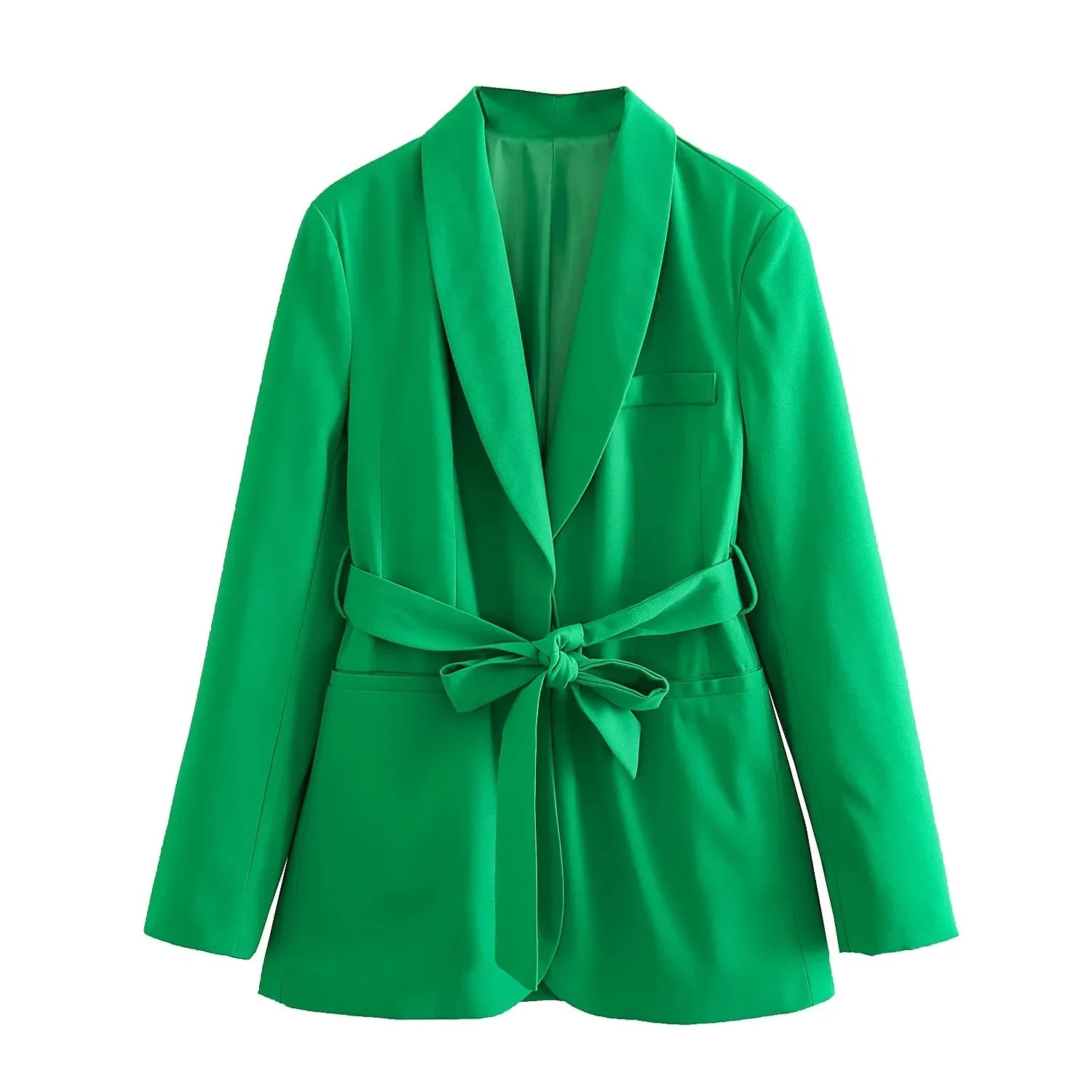Krohn-e | Mehrfarben Hausbekleidungsstil Blazer und Hose Set