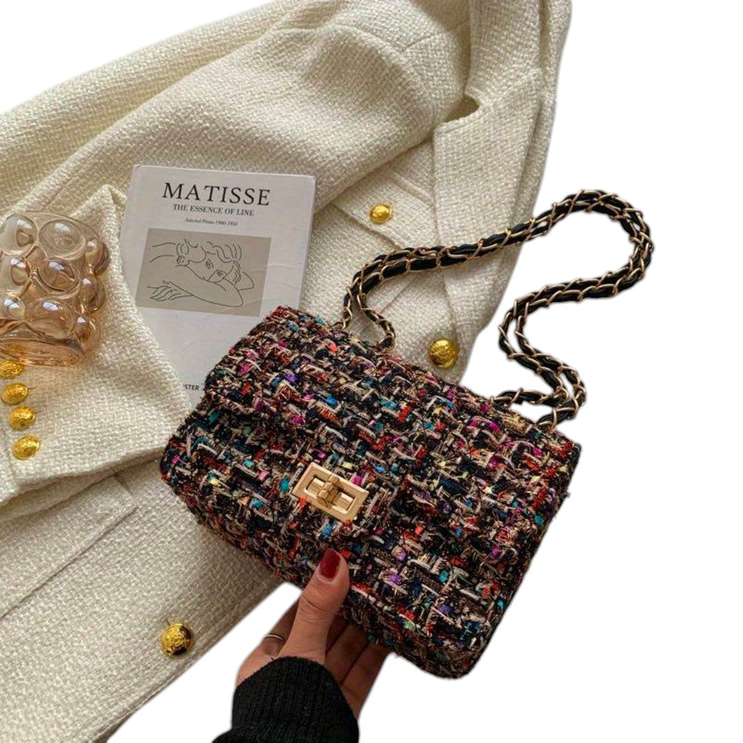 KROHN-E Damen Schultertasche Umhängetasche Verstellbar Elegant