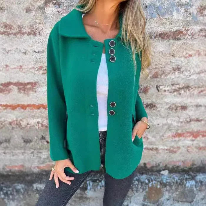 Krohn-e | Stilvolle Jacke Knopfverschluss Eleganter Alltagschnitt