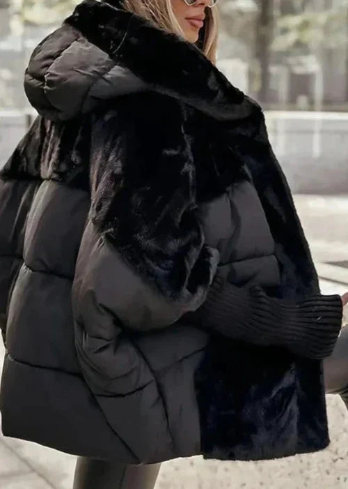 Krohn-e | Damen - Winter Fleecejacke – Eleganter Luxus mit Kuschelfaktor