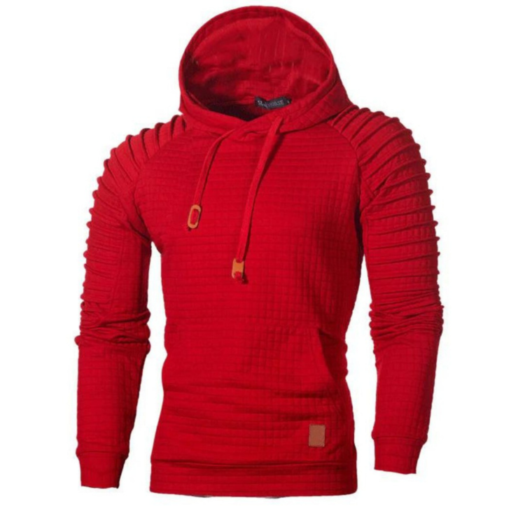 Strukturierter Fudus Kapuzenpullover