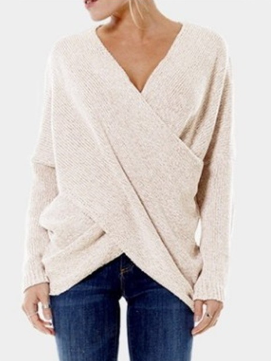 Krohn-e | Stilvoller & Sexy Pullover mit V-Ausschnitt