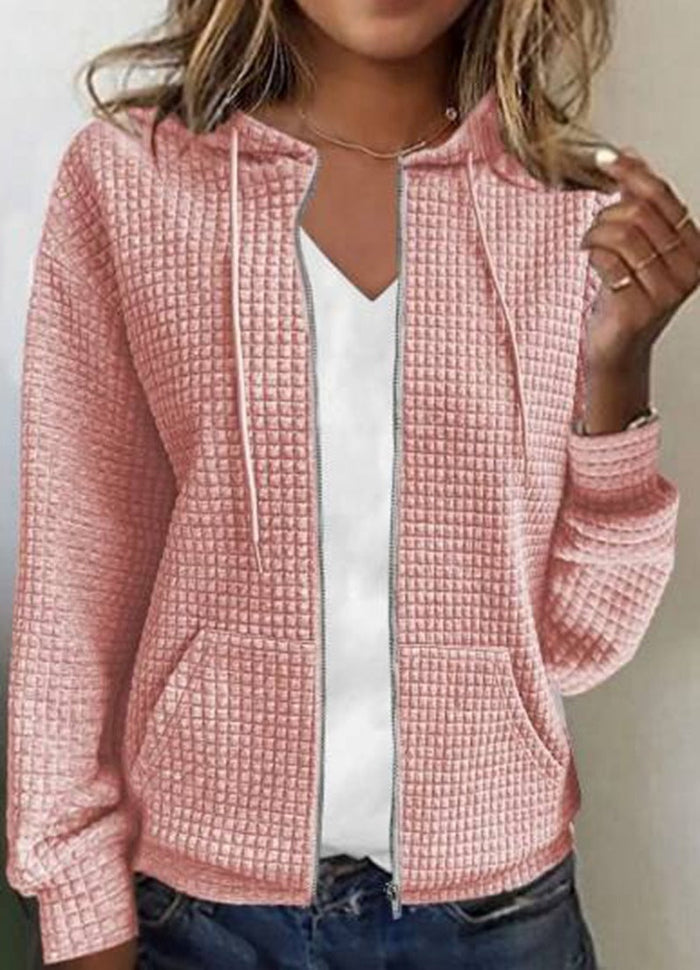 Krohn-e | Lässige Jacke mit Tasche in Einfarbiger Farbe
