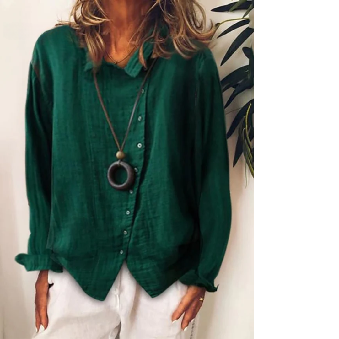 Baumwollleinenhemd: Lässig und lang von Fudus