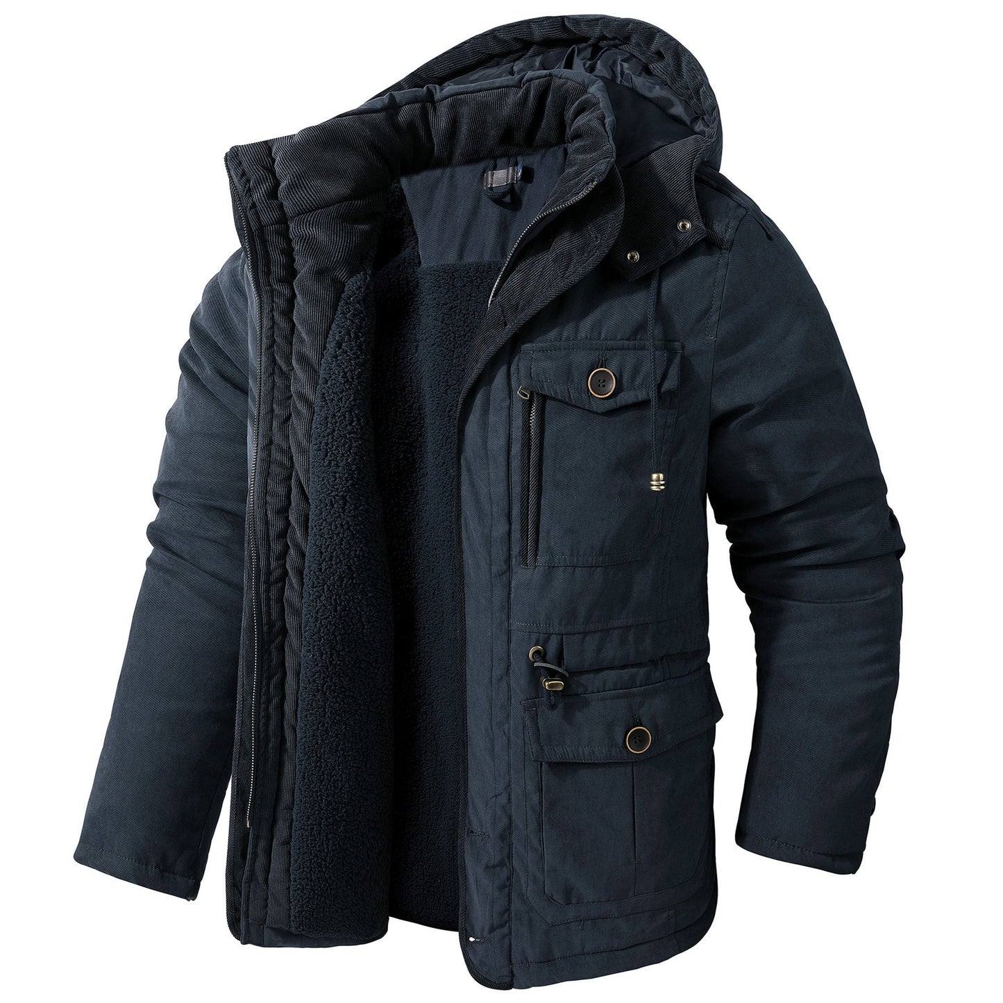 Krohn-e | Warme Jacke mit Kapuze für Männer