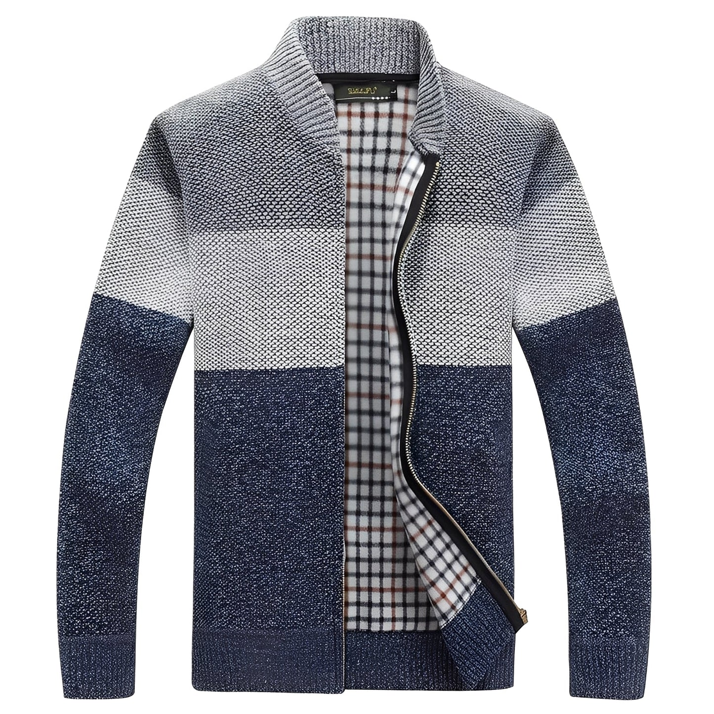 Krohn-e | Klassischer Cardigan mit Futter für Männer