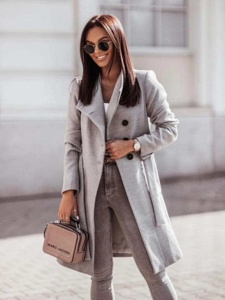 Krohn-e | Taillierter Trenchcoat für Frauen Herbstkollektion