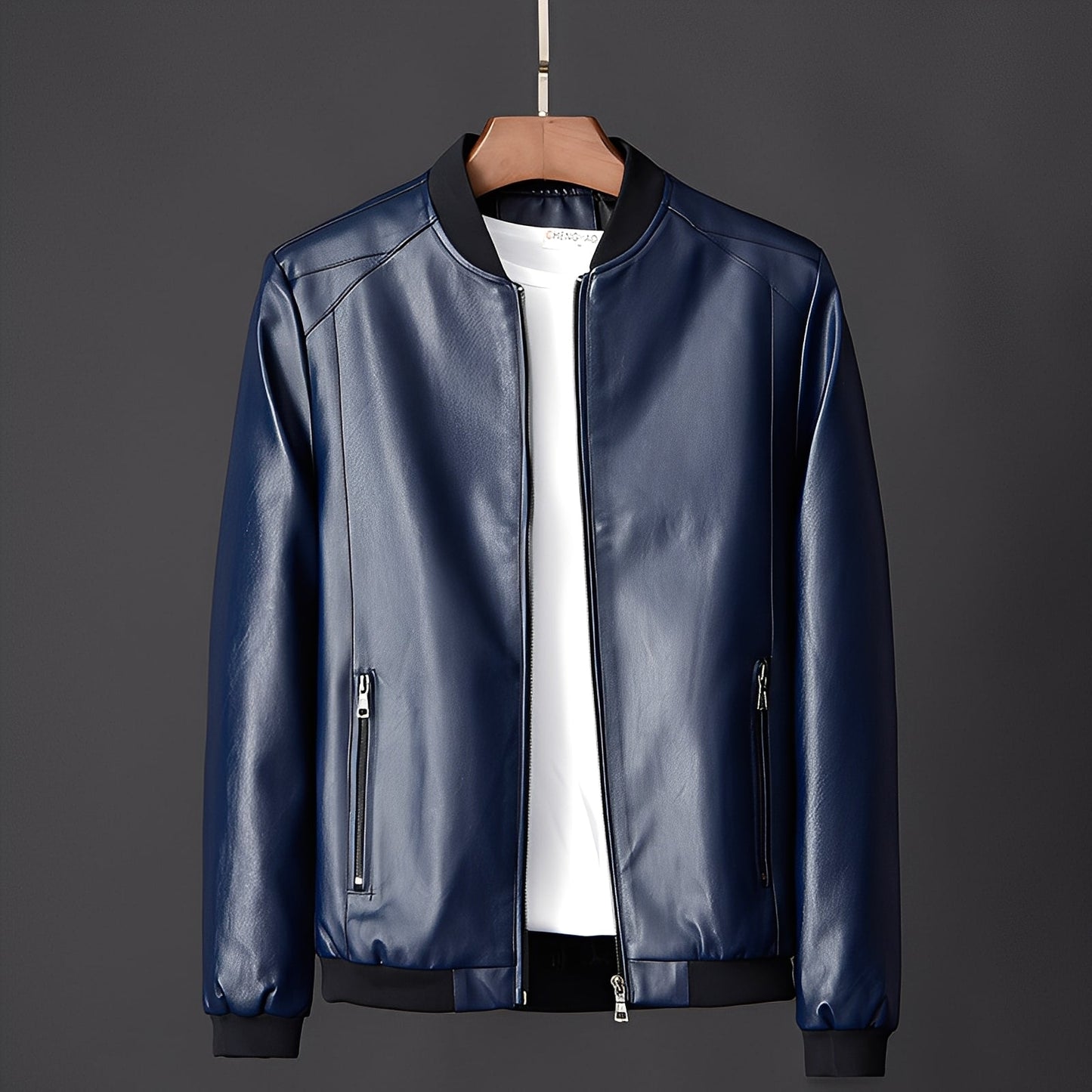 Krohn-e | Stylische Biker-Lederjacke für Männer