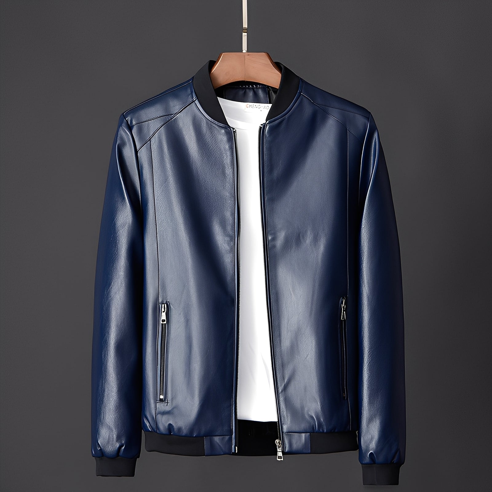 Krohn-e | Stylische Biker-Lederjacke für Männer
