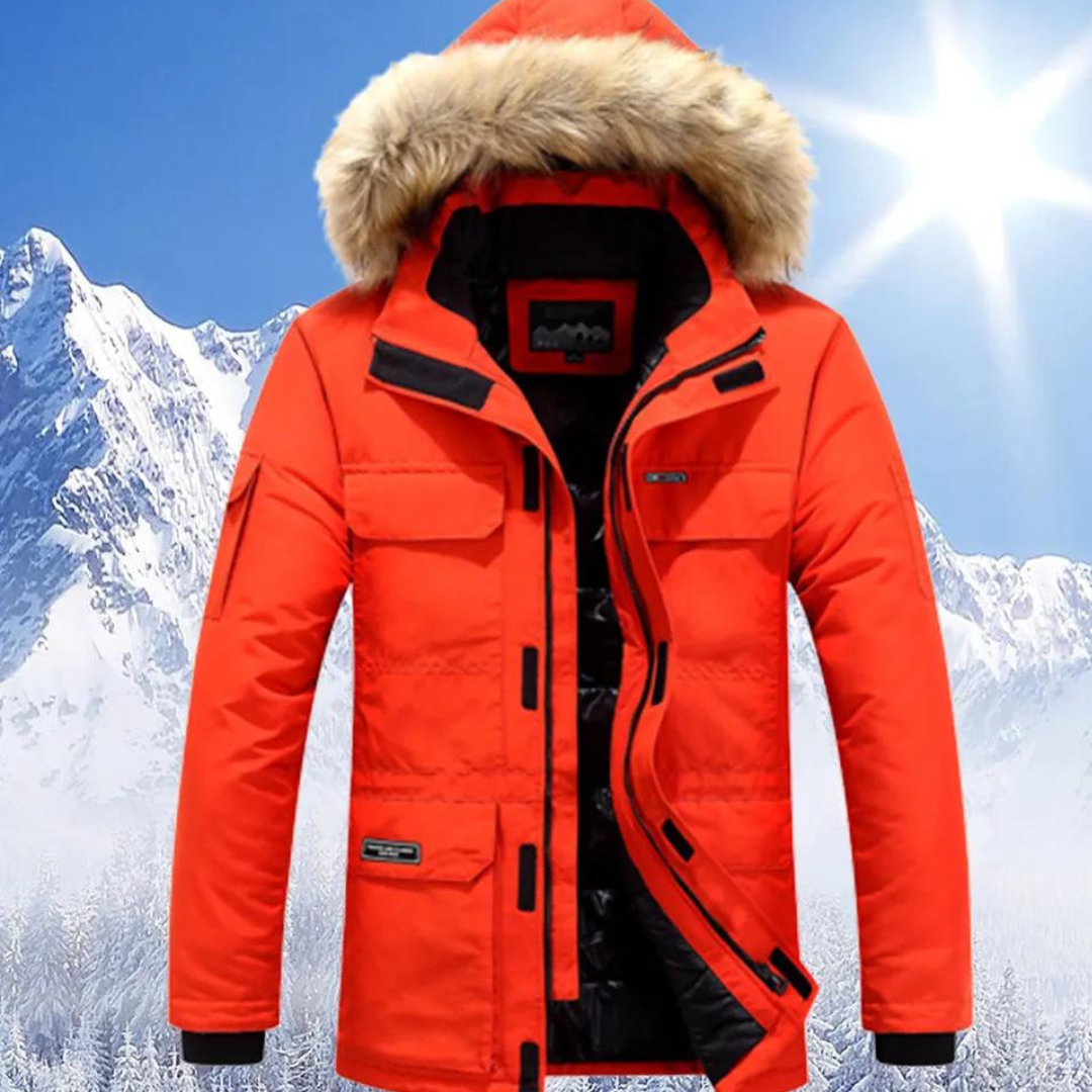 Krohn-e | Parka Herren mit Pelzukragen