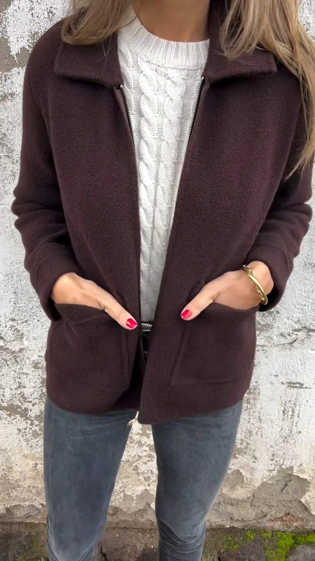 Krohn-e | Zip up Kurze Jacke Modern Minimalistische Oberbekleidung