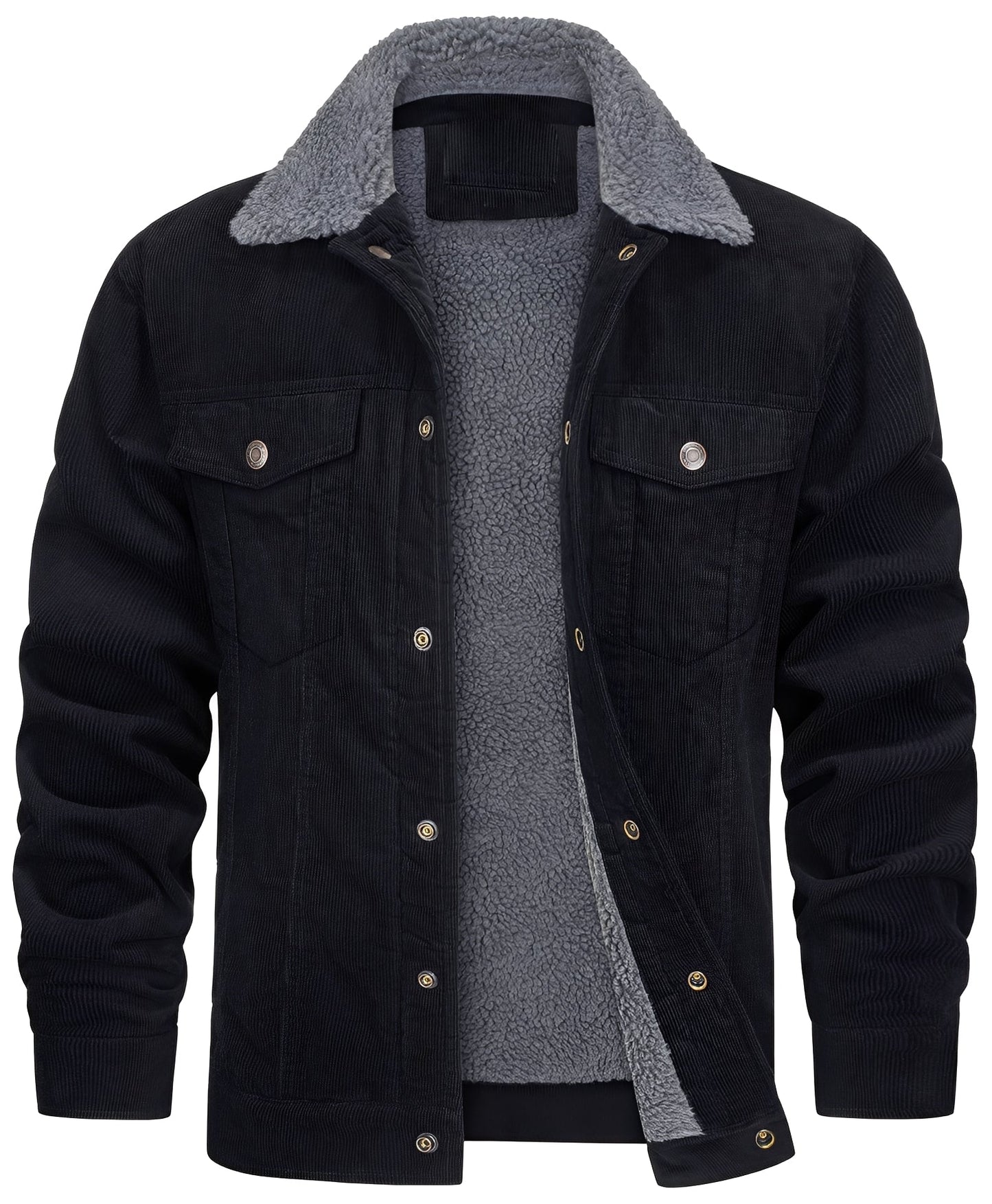 Krohn-e | klassische Cord-Plüschjacke für Männer