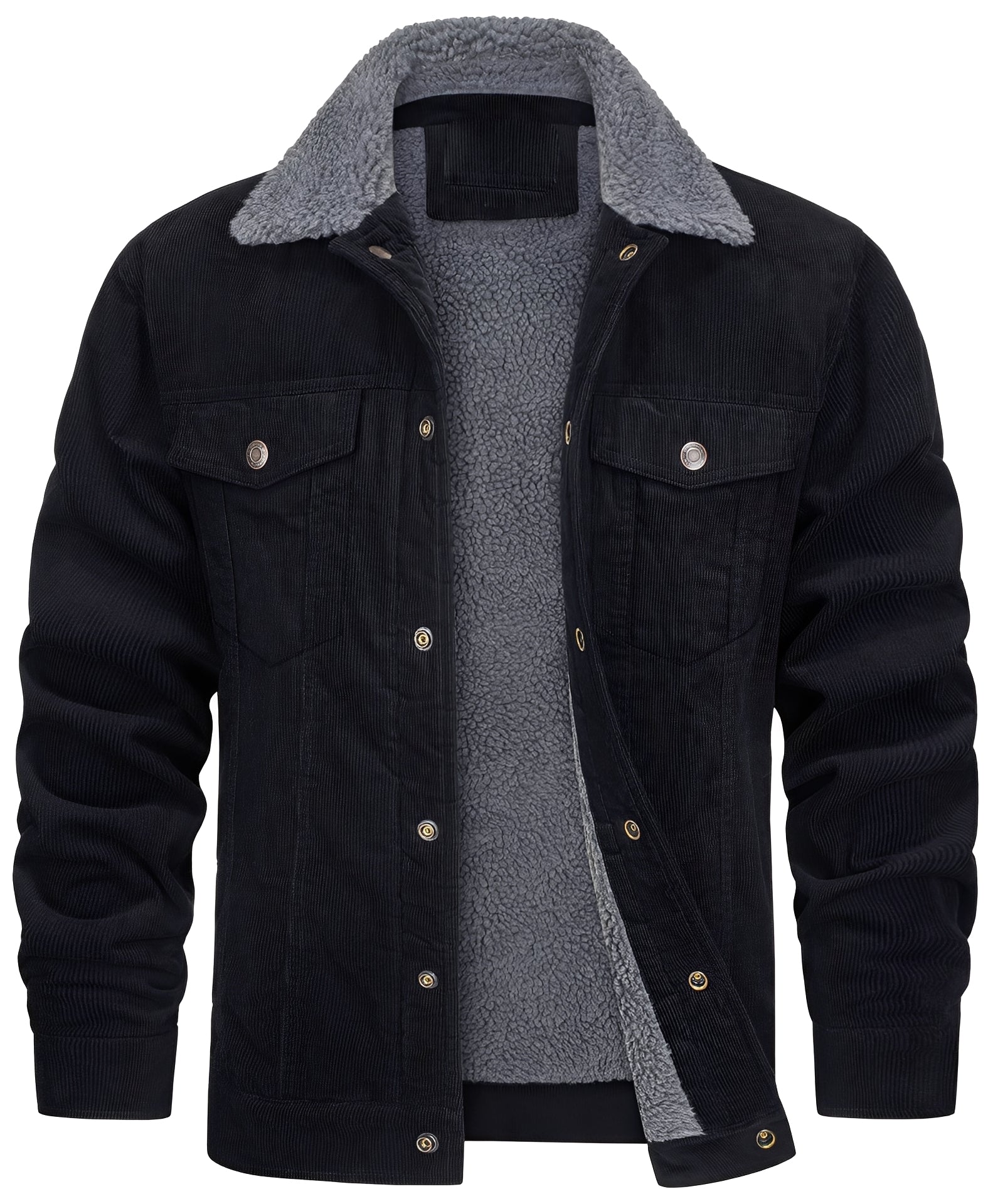 Krohn-e | klassische Cord-Plüschjacke für Männer
