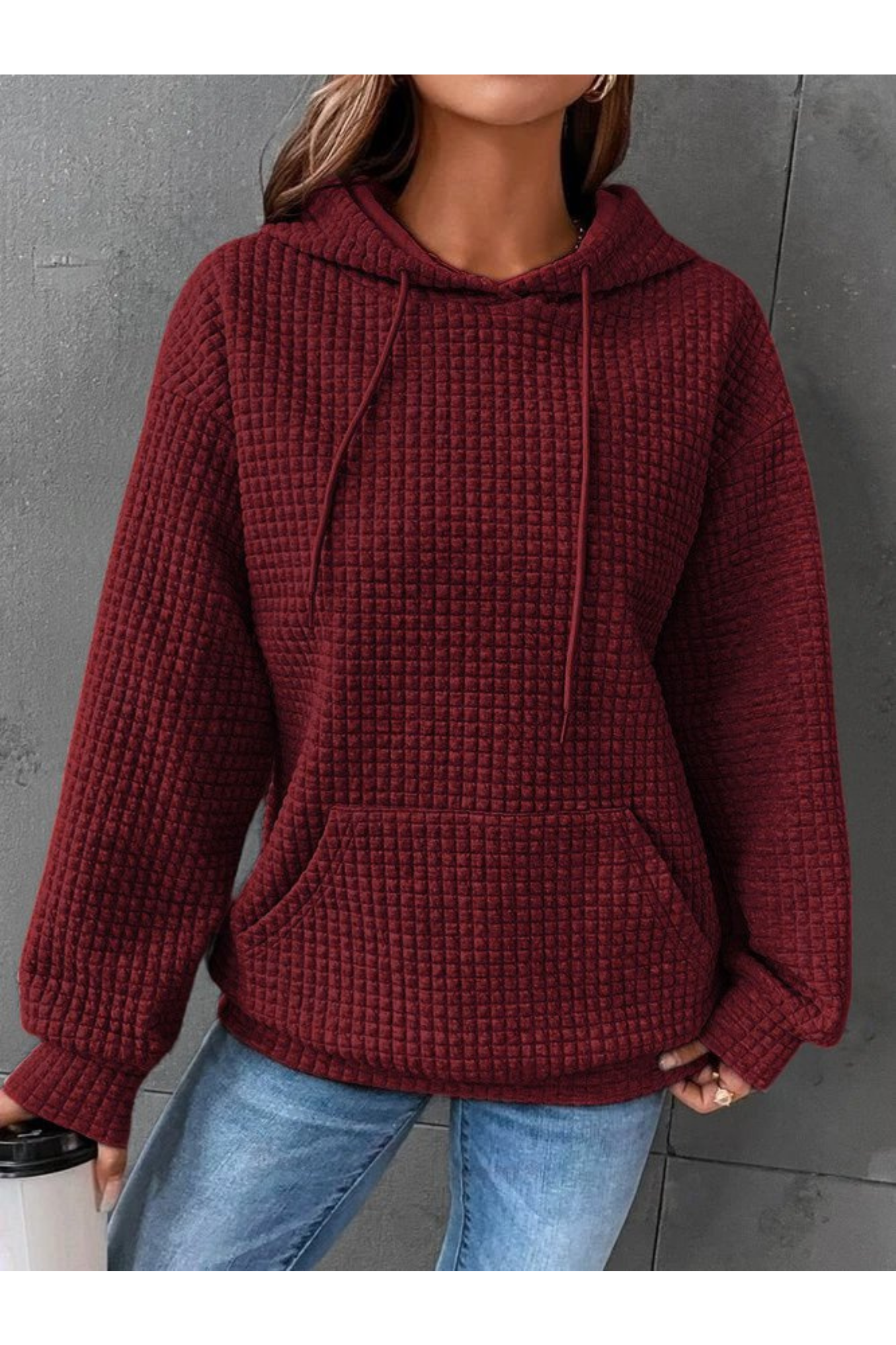 Krohn-e | Pullover Warm für Frauen Kapuze