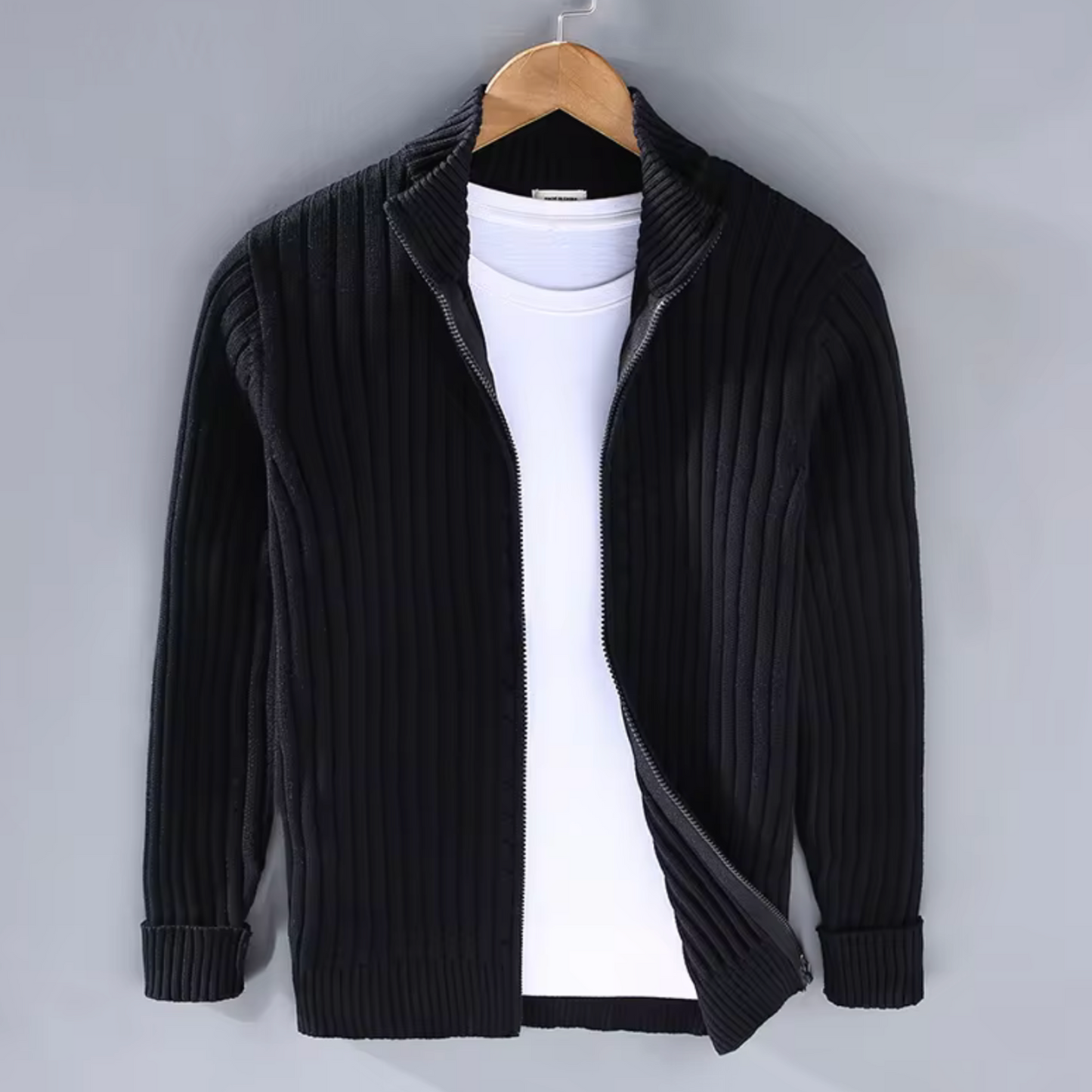 Nikolet Strickjacke mit Reißverschluss von KnitZauber
