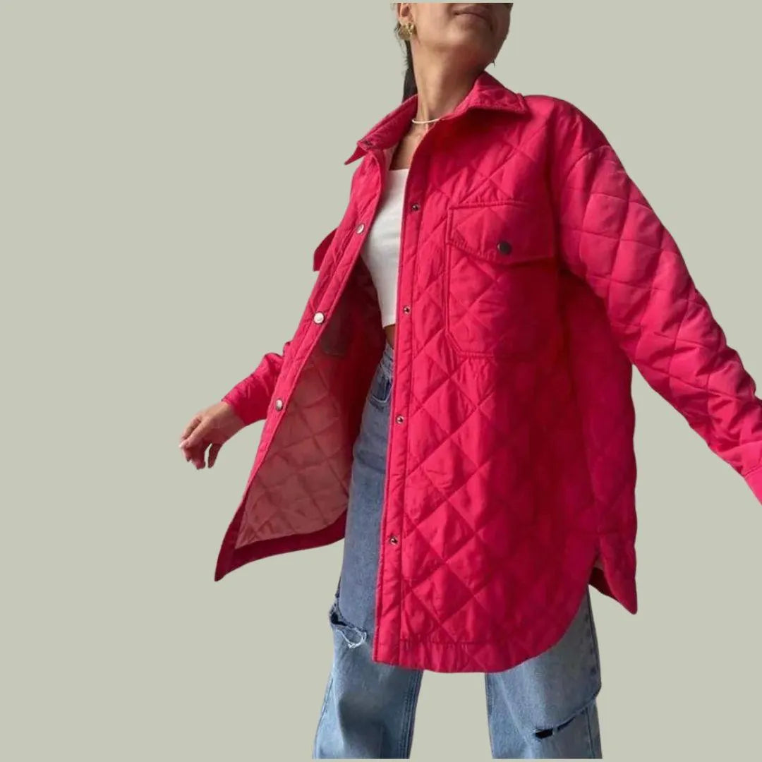 Krohn-e | Jacke Stilvoll Knopfverschluss, Geräumige Taschen Ideal für Den Herbst