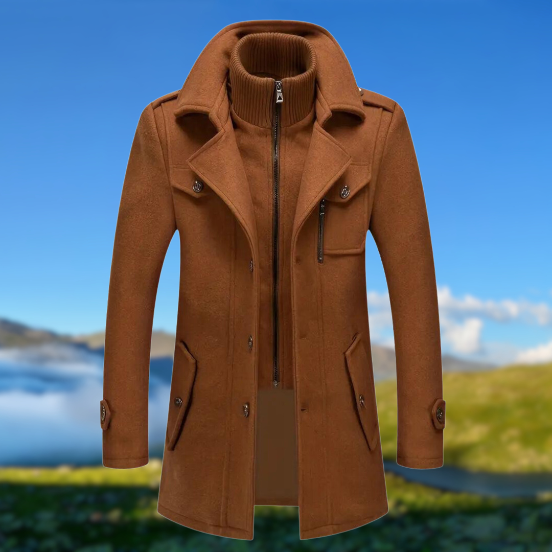 Krohn-e | Doppelkragenjacke mit Funktionalem Design