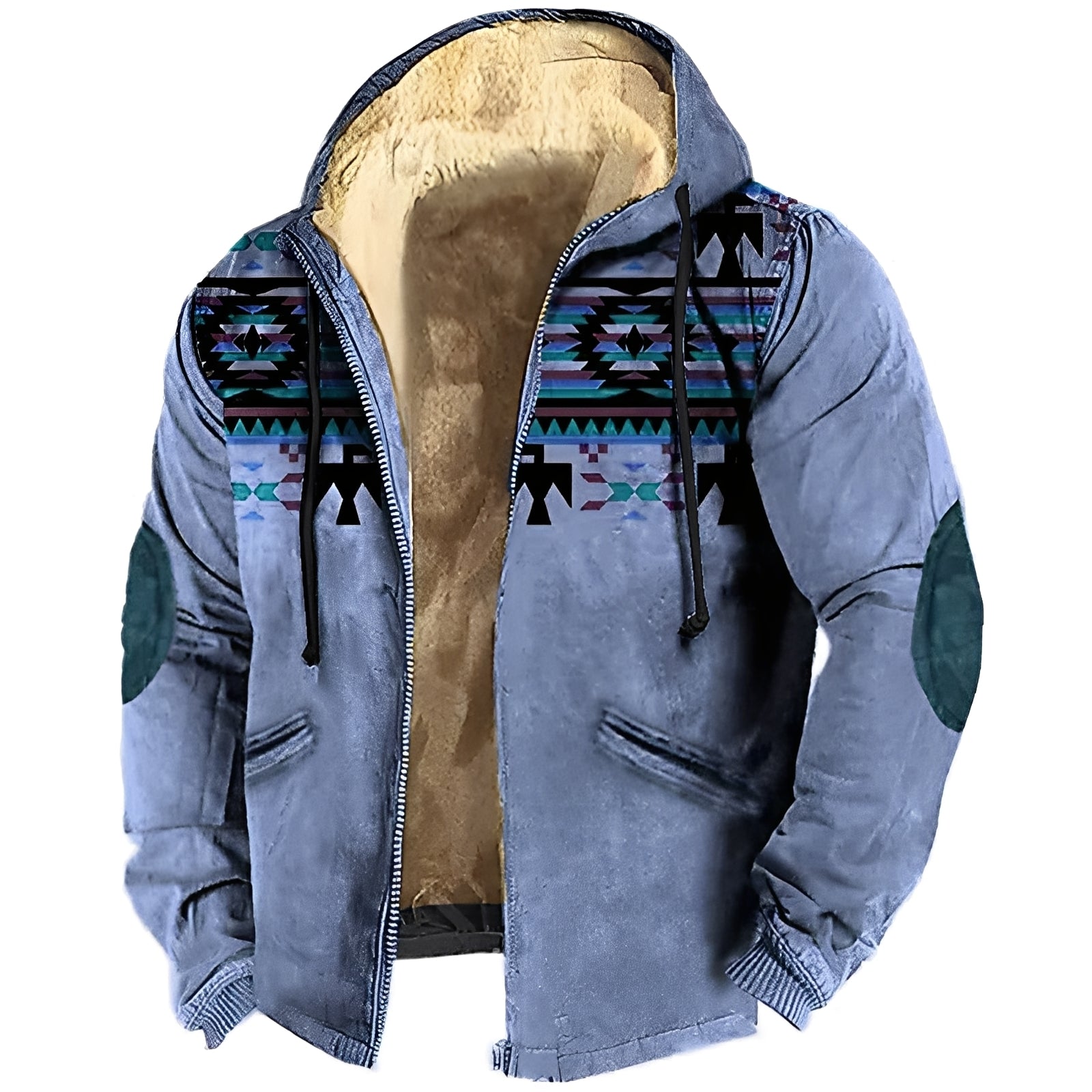 Krohn-e | Kapuzenjacke im Tribal-Stil für Herren