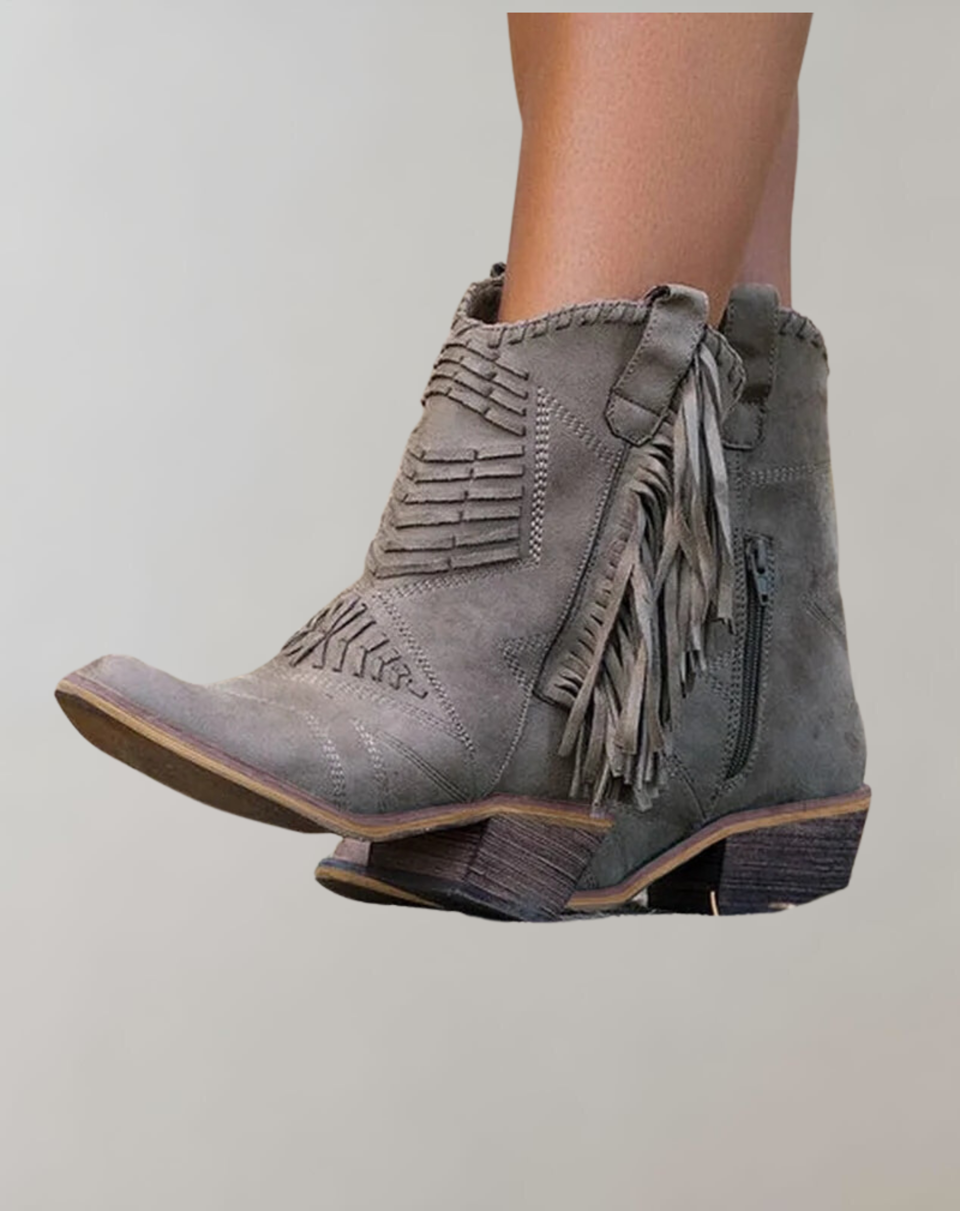 Krohn-e | Mid-Tube-Fransenstiefel