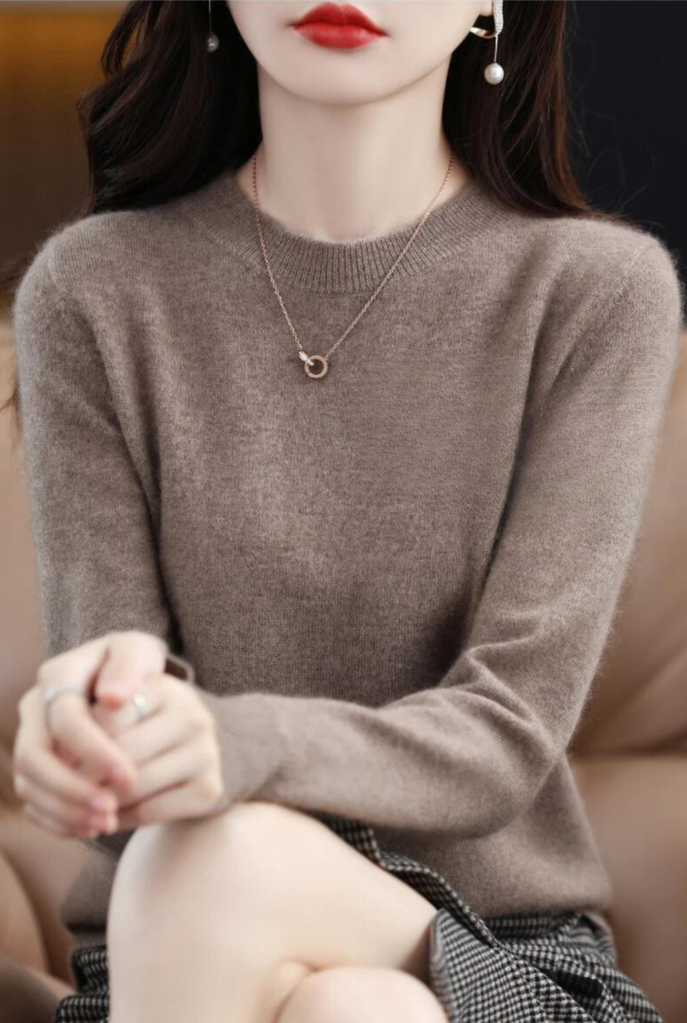 Krohn-e | Pullover - Stylischer weicher Langarm-Strickpullover