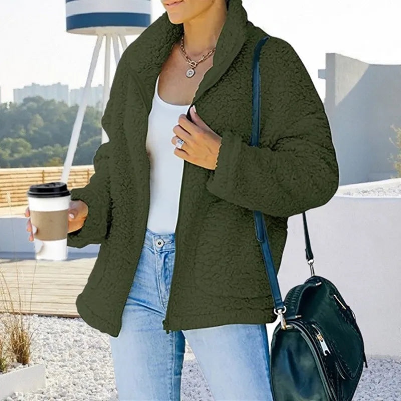 Krohn-e | Fleecejacke für Frauen Lang