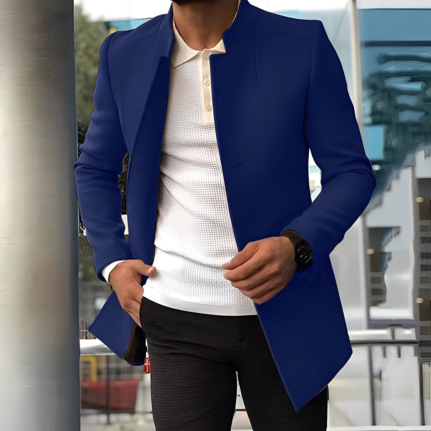 Krohn-e | Elegante Slim-Fit Jacke für Herren