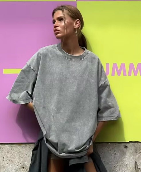 Chloé Damen Vintage T-Shirt aus Baumwolle im Retro-Stil