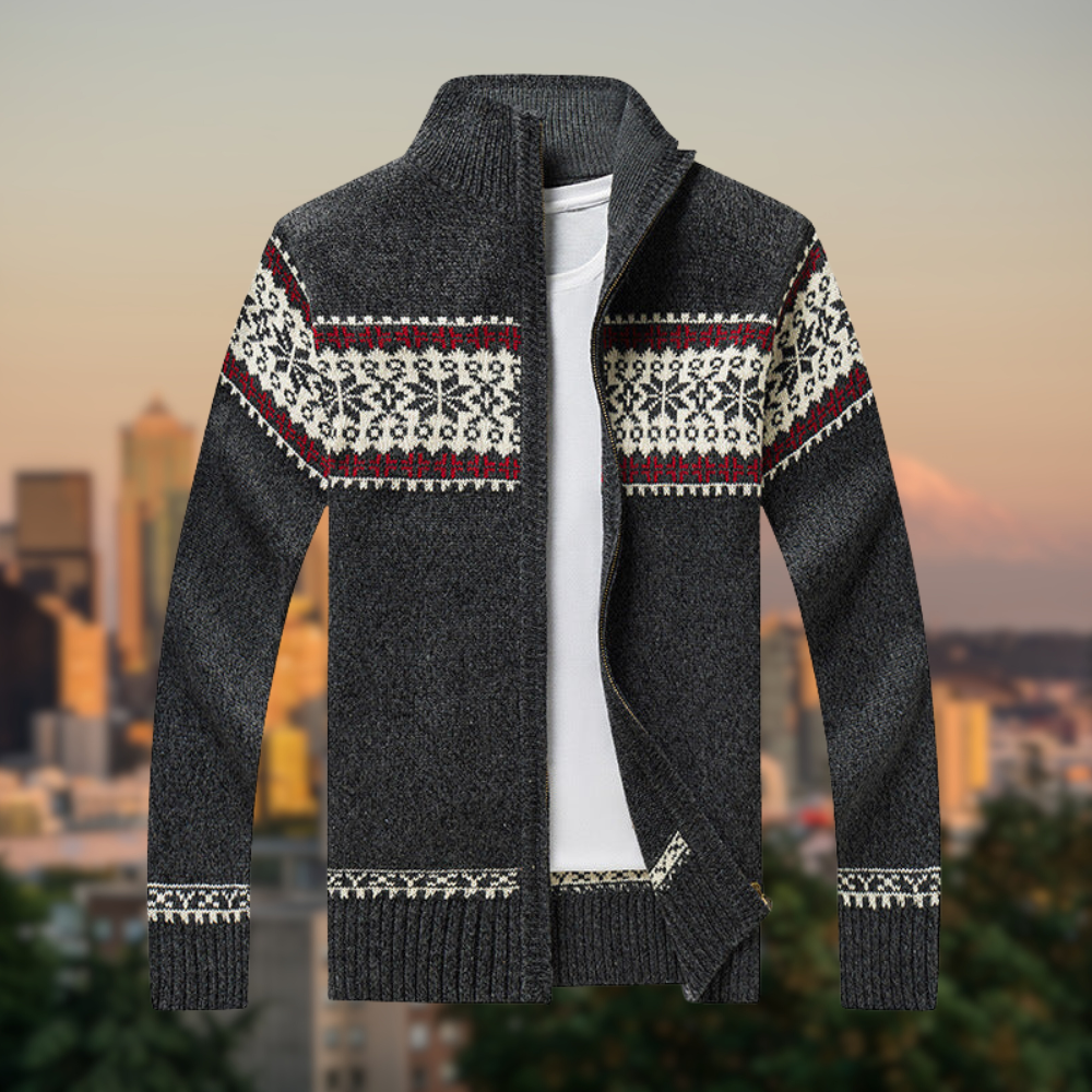 Krohn-e | Sweatshirt mit Stehkragen