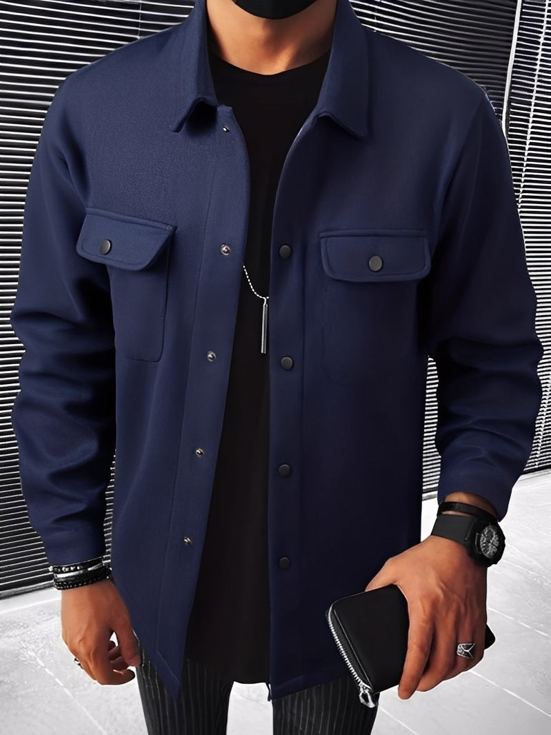 Krohn-e | Lässige Karierte Jacke mit Taschen für Herren