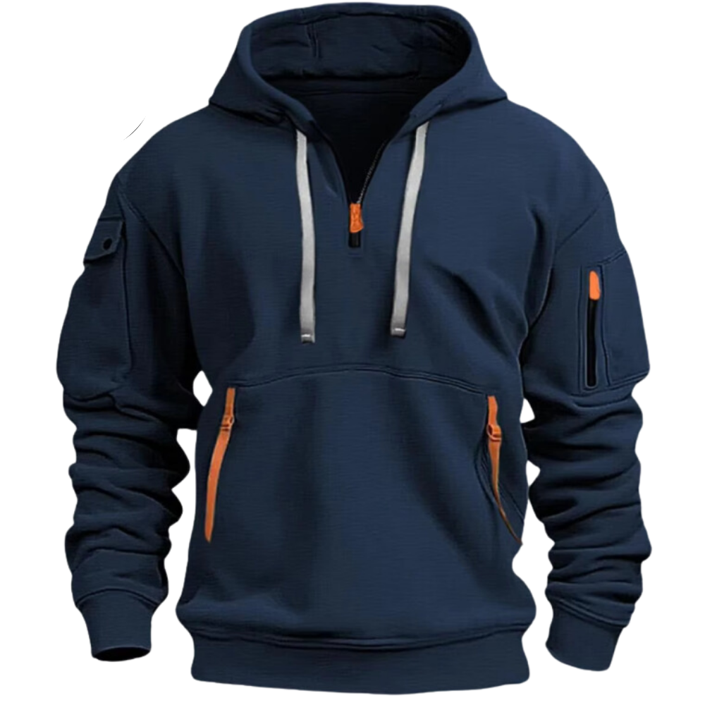 Krohn-e | Kapuzenshirt mit Reißverschlüssen Weich und Praktisch Perfekt für Outdoor-aktivitäten