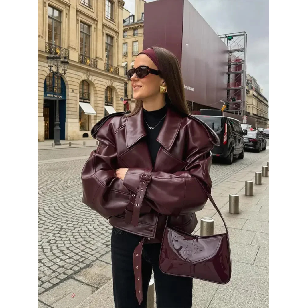 Krohn-e | Damen Warme Langarm Jacke - Kurzarm