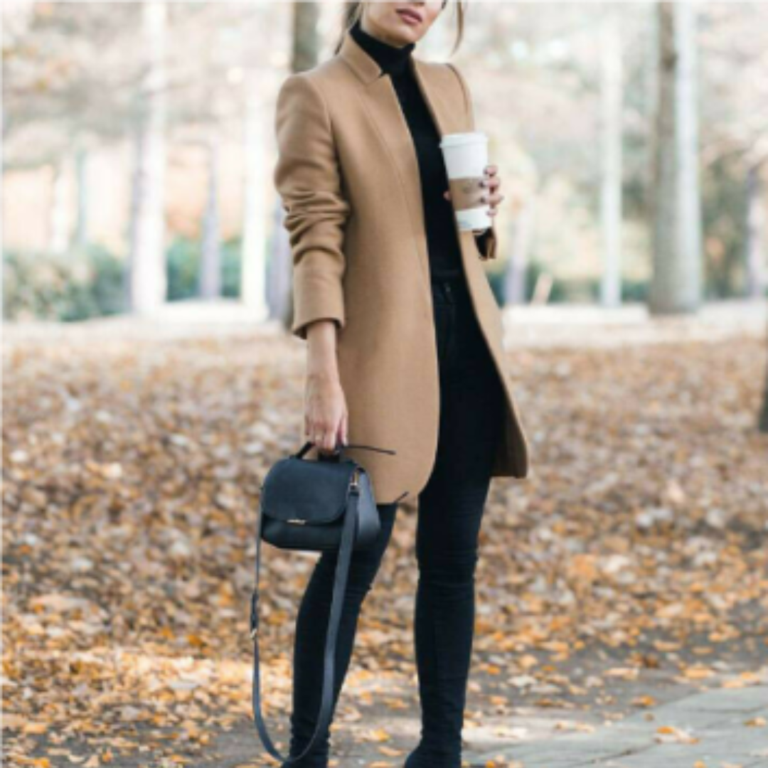 Krohn-e | Damen Stehkragen Mantel - Winter