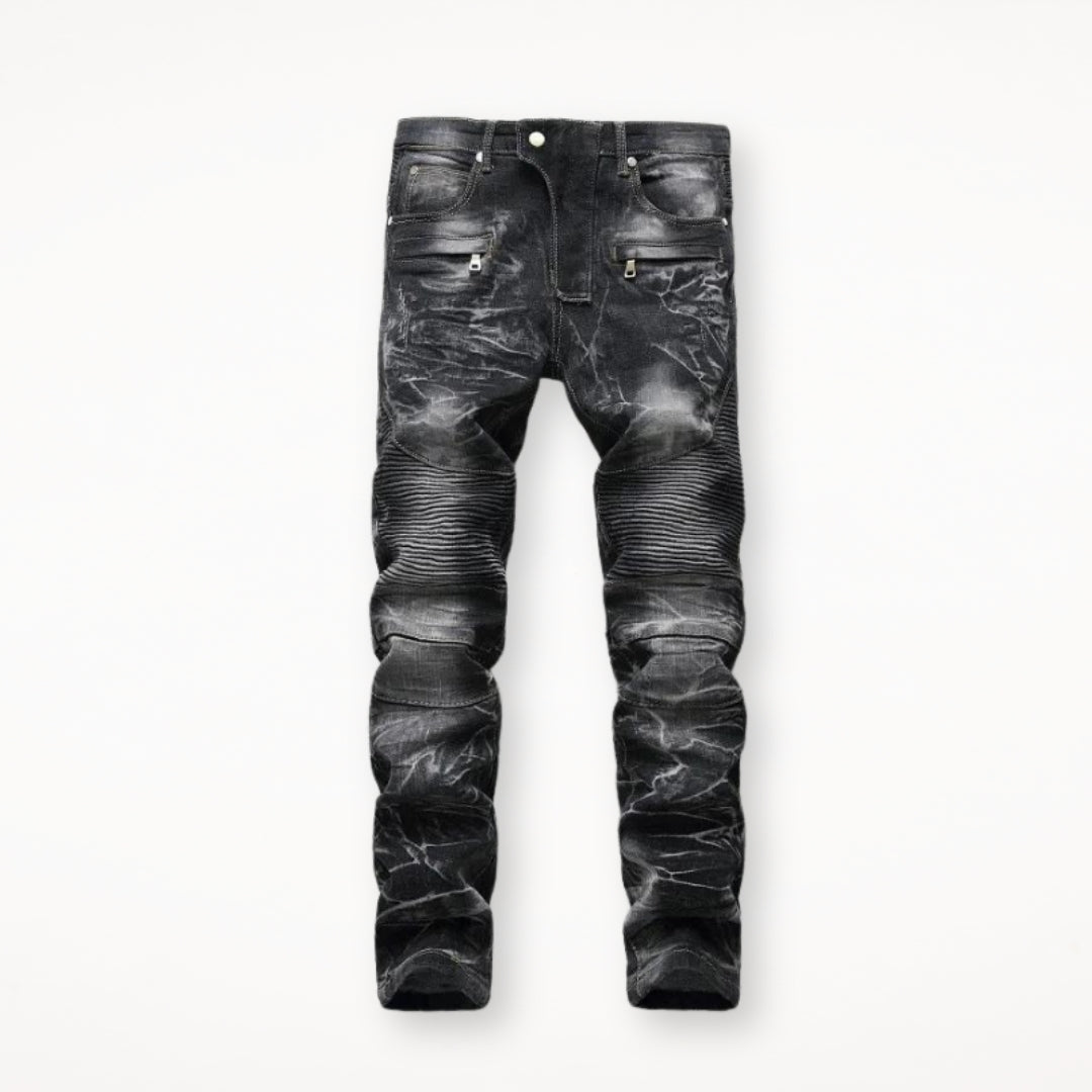 Jeans für Motorradfahrer im nostalgischen Stil