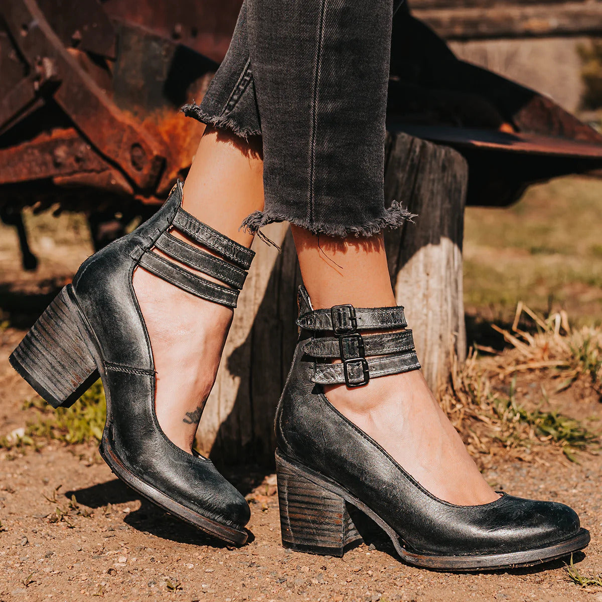 Krohn-e | Leder Stiefeletten