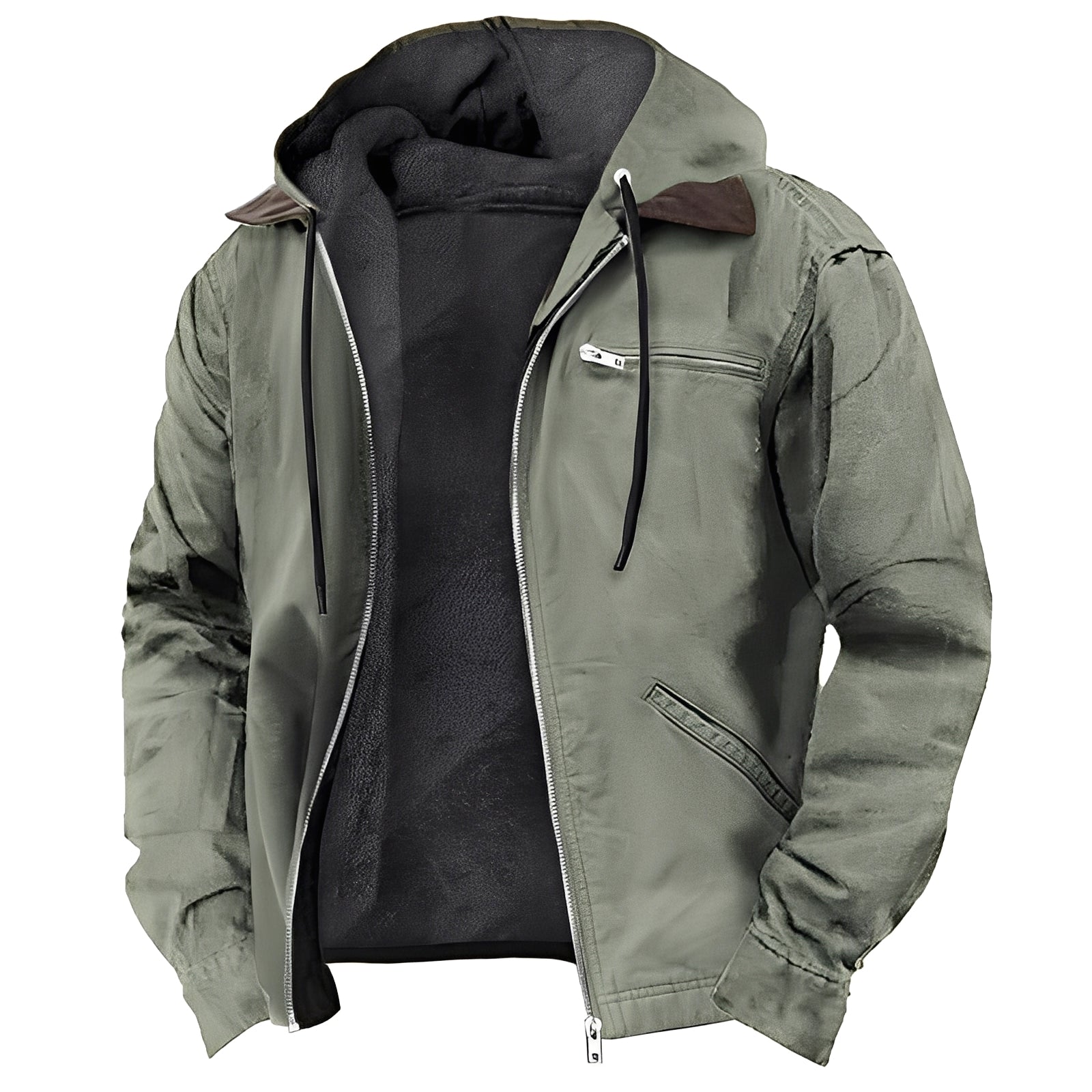 Krohn-e | Warme Outdoor-Jacke mit Kapuze für Herren