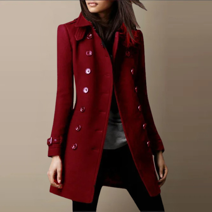Krohn-e | Doppelreihiger Damen-Trenchcoat