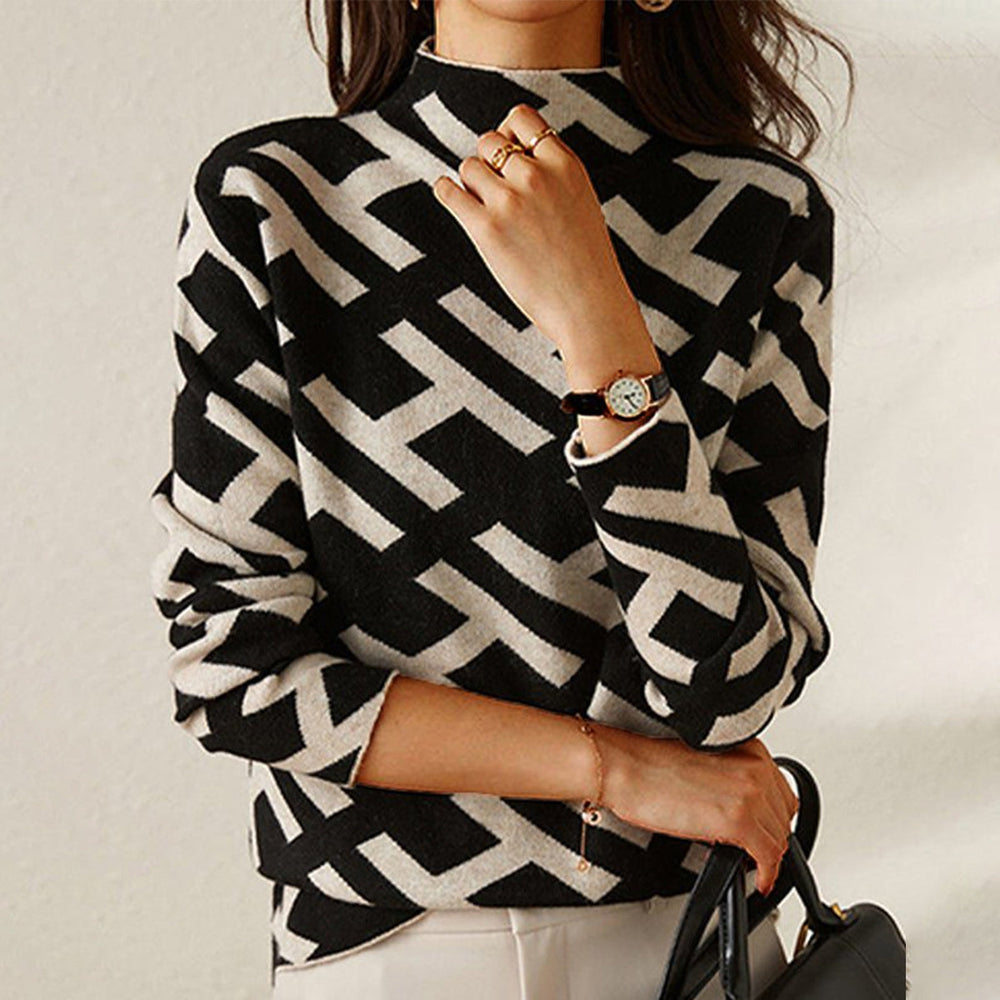 Krohn-e | Geometrischer Pullover