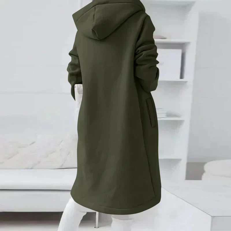 Weicher, gefütterter Damen Kapuzenpullover von Fudus mit modernem Kapuzendesign, ideal für die Freizeit