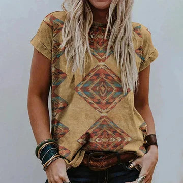 Fudus Oberteil mit Vintage-Druck