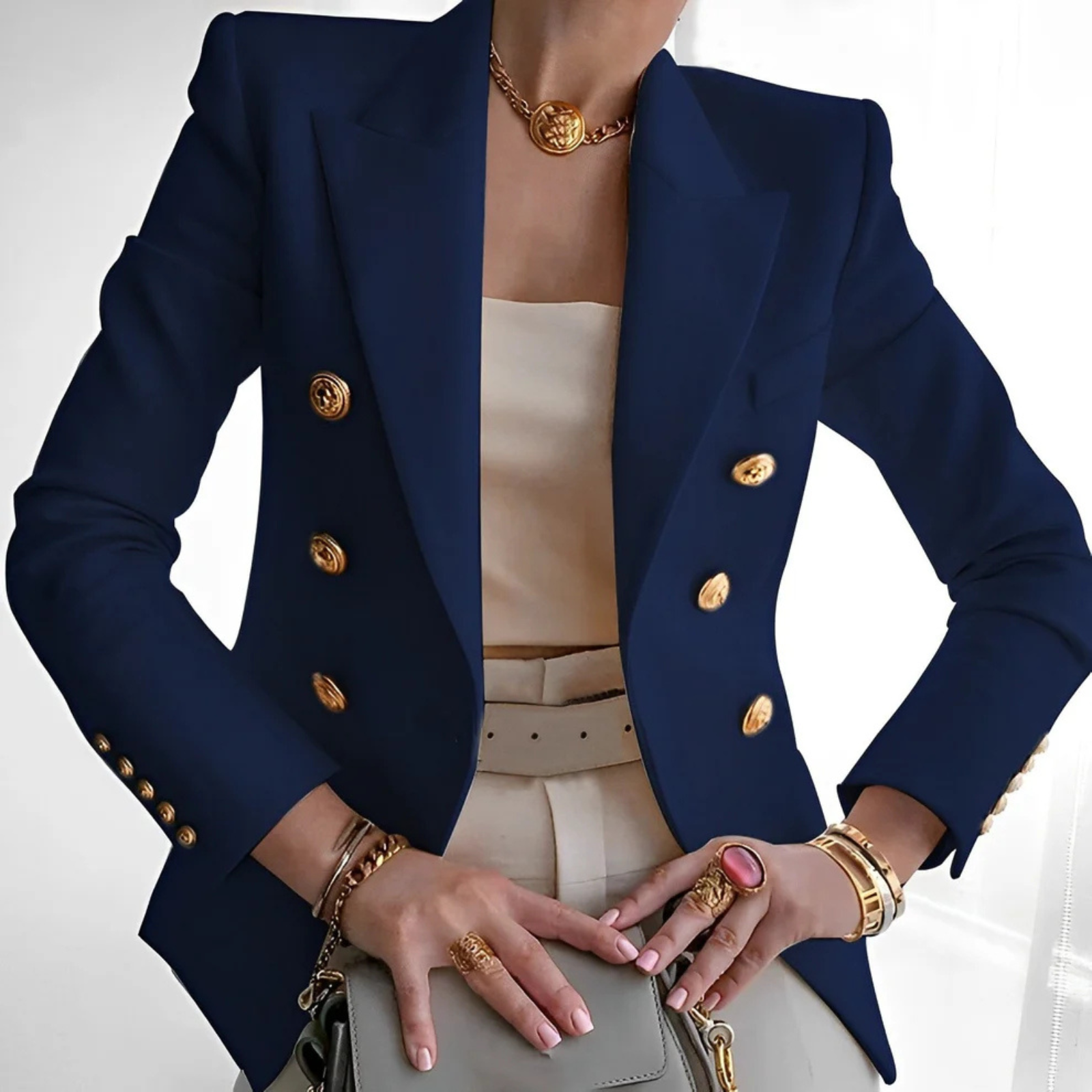 Krohn-e | Damen Eleganter Blazer Sofistiziert