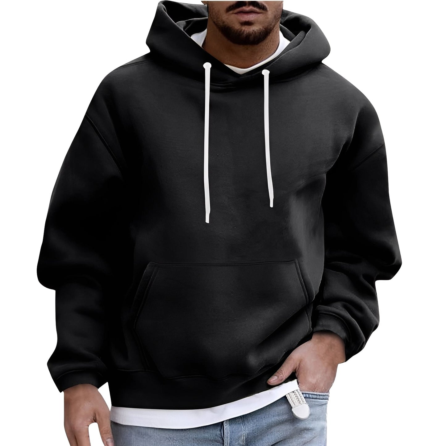 Krohn-e | Lässiger Hoodie mit Tasche für Männer